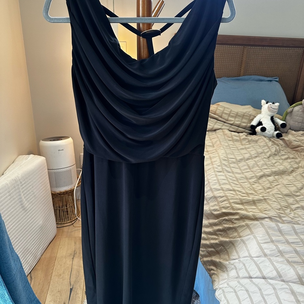 Elegant Black Evening Dress by Frank Lymann
